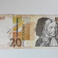 Банкнота 20 толара- Словения., снимка 1 - Нумизматика и бонистика - 39232540