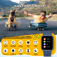 Детски смарт часовник за момчета, IP68 водоустойчив, с 1,5-инчов циферблат, синьо, снимка 8 - Смарт гривни - 44735683