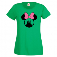 Дамска тениска Minnie Head 3 Подарък,Изненада,Рожден ден,, снимка 2 - Тениски - 36530118