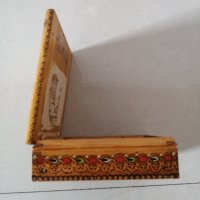 Дървена кутия 12.5 х 11.5 h 4 см. , снимка 3 - Други стоки за дома - 37902776