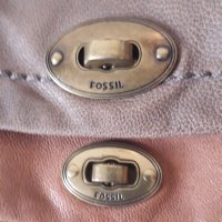 Дамска чанта от естествена кожа Fossil , снимка 2 - Чанти - 32194586