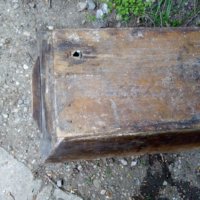 Старо дървено корито с метален обков неръждавейка, снимка 7 - Антикварни и старинни предмети - 36679317