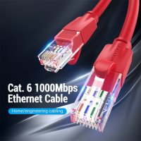 Vention Кабел LAN UTP Cat.6 Patch Cable - 2M Red - IBERH, снимка 14 - Кабели и адаптери - 44231377