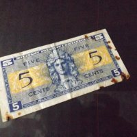 5 цента американски военни банкноти, снимка 2 - Нумизматика и бонистика - 35073348