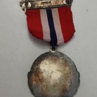 норвежки сребърен медал с маркировка , снимка 3 - Антикварни и старинни предмети - 42138430