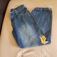 Original Vintage Rare FUBU PLATINUM Harlem GlobeTrotters Denim Jeans, снимка 4 - Дънки - 38440078