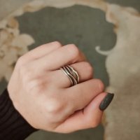 Сребърен пръстен за жени - 925, снимка 3 - Пръстени - 31396192