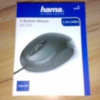 НОВА USB мишка HAMA-MC-100, снимка 1 - Клавиатури и мишки - 30673536