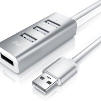 PrimeWire 4 портов USB хъб, алуминиев корпус, снимка 1 - Други - 40256553