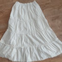 Дълга бяла пола, снимка 1 - Поли - 37488305