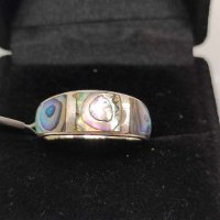 Сребърен пръстен с Опал-3,17гр/925, снимка 1 - Пръстени - 44476935