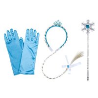 Комплект костюм Замръзналото кралство Жезъл с ръкавици и диадема, снимка 1 - Други - 39189563