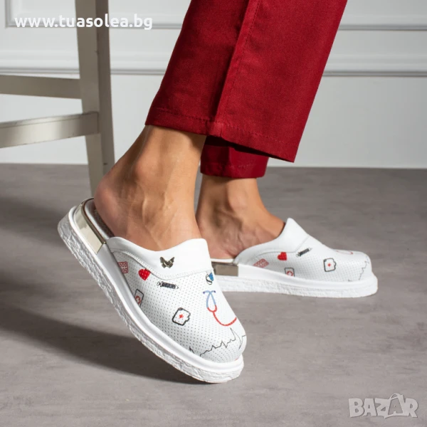 Медицински анатомични чехли от естествена кожа | Марка Tuasolea, снимка 1