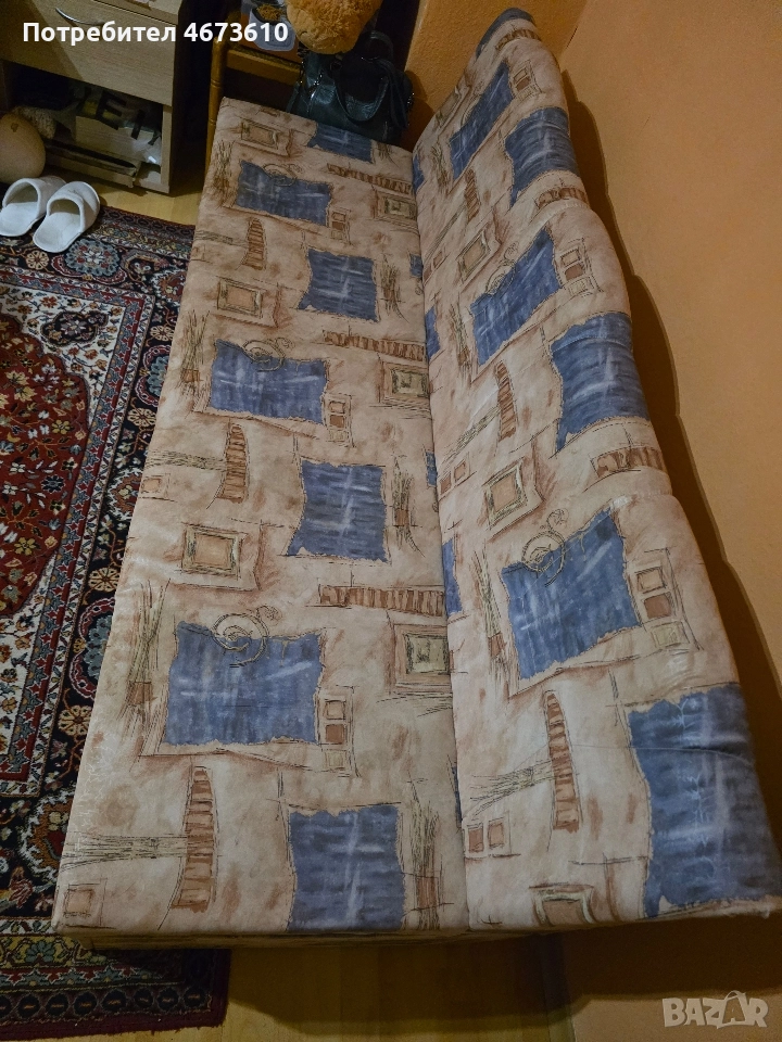 кухненски разтегателен диван с матрак, снимка 1