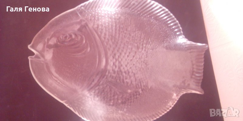 Стъклени чинии риба 2 бр, снимка 1