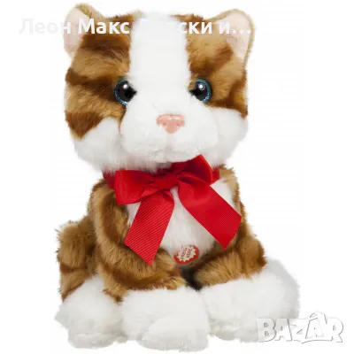 Плюшено Коте с панделка 25см музикално 413262, снимка 1