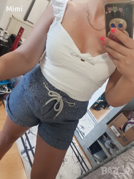 MNG Ленен панталон S/M, снимка 1