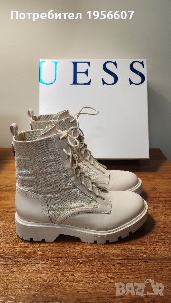 Бежови боти на марката GUESS, снимка 1