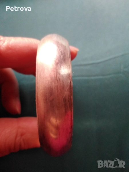 Класическа сребърна гривна, снимка 1