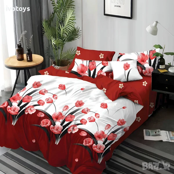 Двулицево спално бельо, 6 части - Модел WS17724, снимка 1