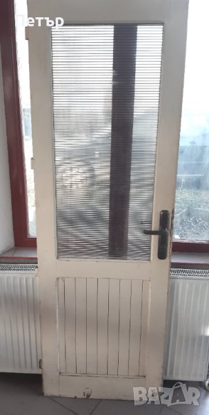 Врата от масивно дърво чам - дясна , снимка 1