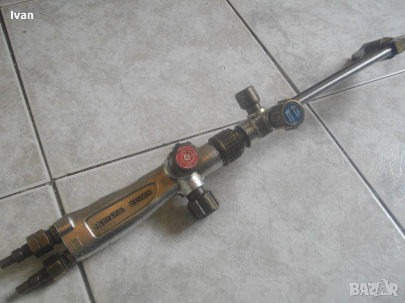 Голям Резак За Оксижен-500мм-Холандски-4 Спирателни Крана-MESSER GRIESHEIM-Професионален, снимка 1