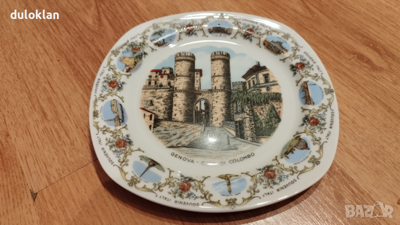Красива порцеланова чиния от Геноа-Италия., снимка 1