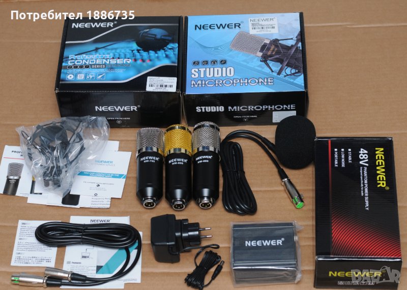 Микрофон Neewer  NW-800 с фантомно захранване Neewer 48V, снимка 1