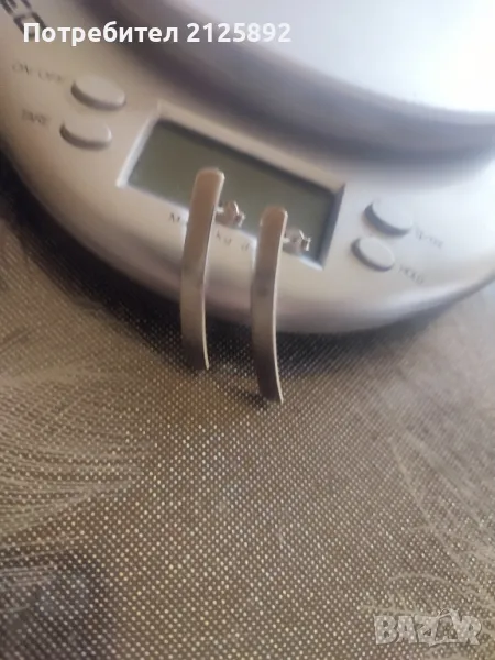 Сребърни обеци , снимка 1