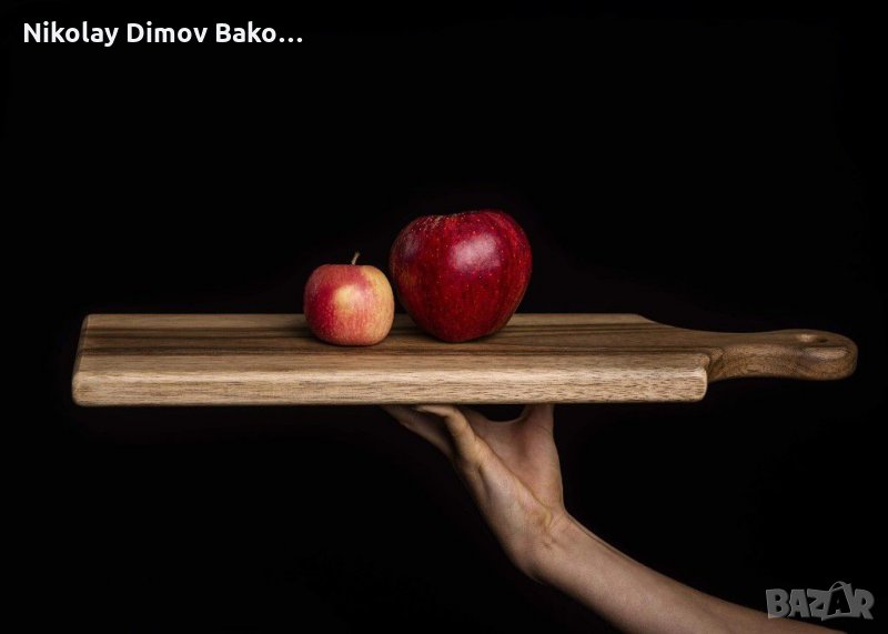 Поднос за сервиране от орех / дъска за сервиране  / голяма дъска от цяло парче, снимка 1