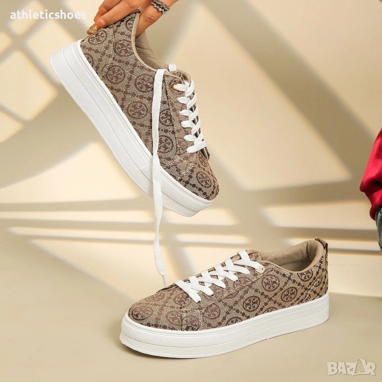 Дамски маратонки в бежово , снимка 1