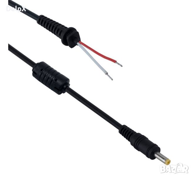 Захранващ кабел за адаптер/лаптоп прав LENOVO 4x1,7mm(ж)/2 жила 1,2m, снимка 1