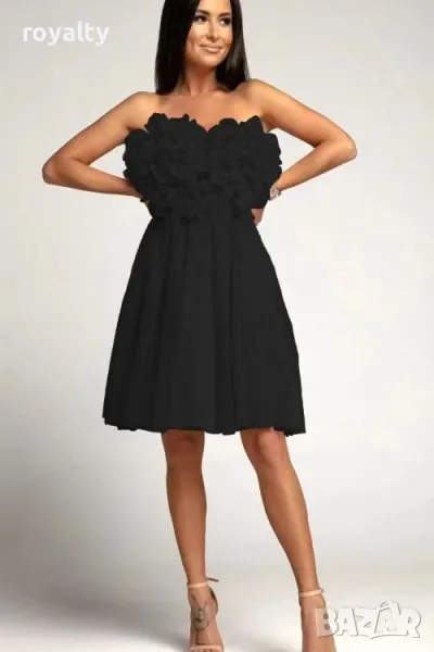 Дамска рокля с голи рамене, снимка 1