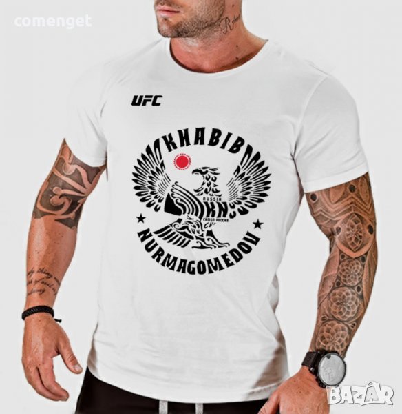 UFC! Мъжки тениски KHABIB NURMAGOMEDOV UFC! Поръчай тениска С Твоя Снимка или идея!, снимка 1