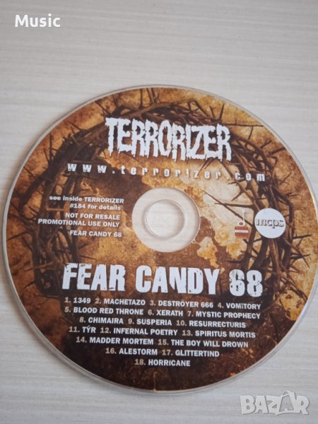 Terrorizer - Fear candy 68 - оригинален диск, снимка 1
