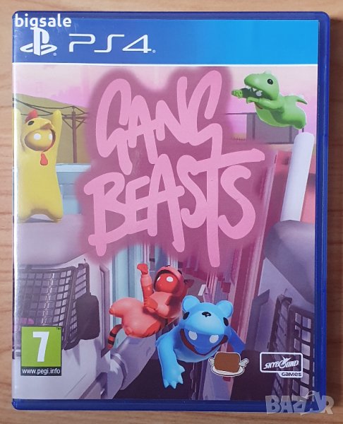 Перфектен диск с игра Gang Beasts PS4 Playstation 4 Плейстейшън, снимка 1