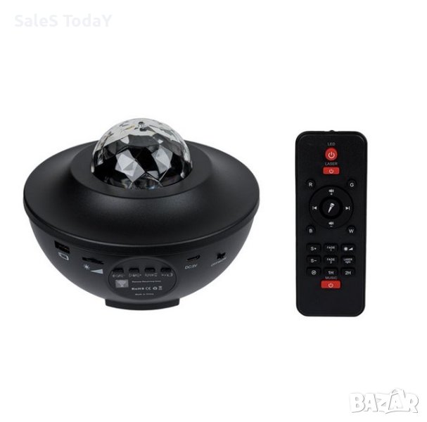 LED проектор с дистанционно управление, USB, батерии, тонколонка, снимка 1