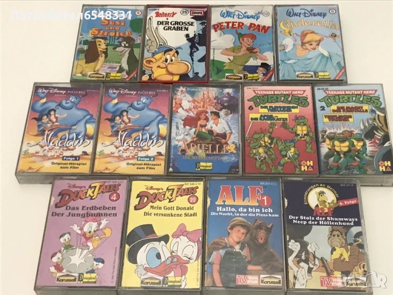 Супер колекция от детски аудио касетки на Disny, снимка 1