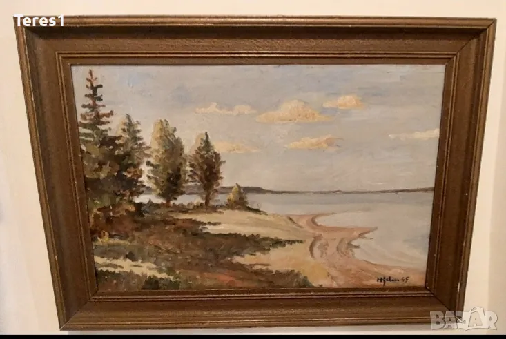 Картина от Норвегия 1945год. Неизвестен за мен художник, снимка 1