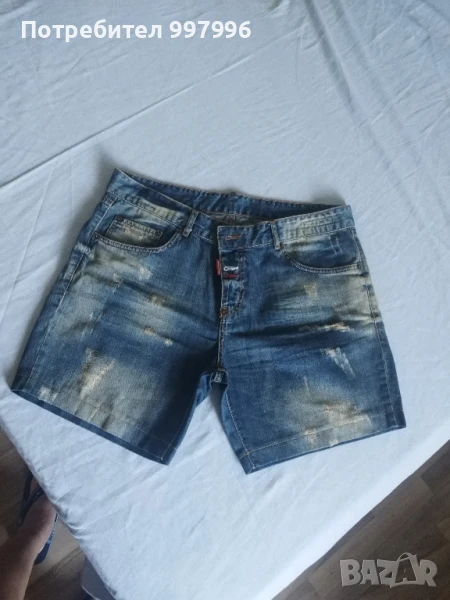 къси дънки- DSQUARED- унисекс-XL размер, снимка 1