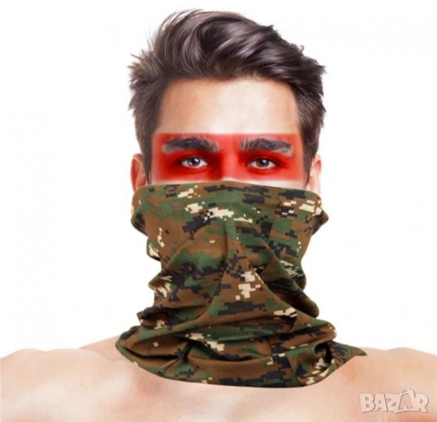 🎭🧣🪖 Готина маска, кърпа за глава/шал/Бандана камуфлаж , снимка 1