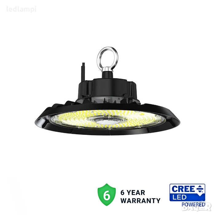 LED Индустриална Камбана 200W CREE Чип 135Lm/W - 6 Години Гаранция Студено Бяла Светлина, снимка 1
