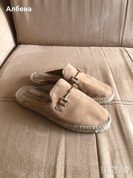 Дамски еспадрили / чехли от естествена кожа, снимка 1