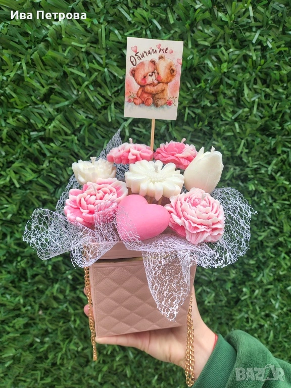 Свещ букет, снимка 1