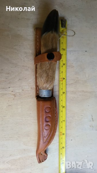 Стар скандинавски нож с кози крак , снимка 1
