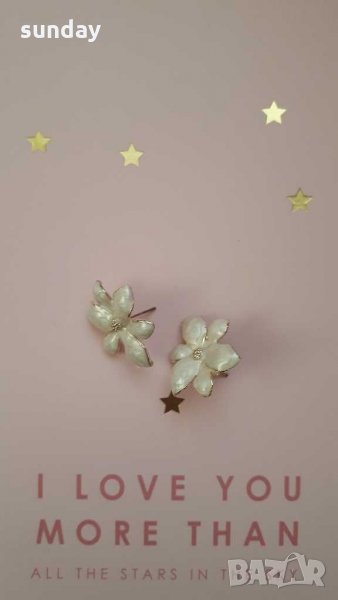 Обеци цветя, снимка 1