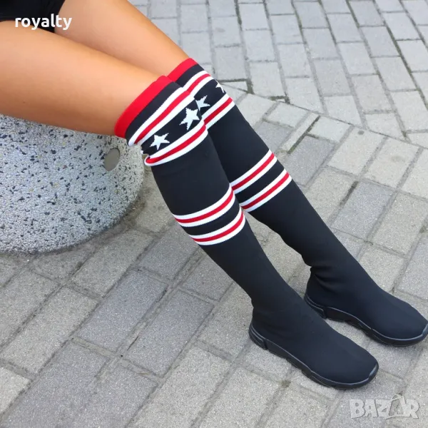 Равни ботуши - черни с черно ходило, снимка 1