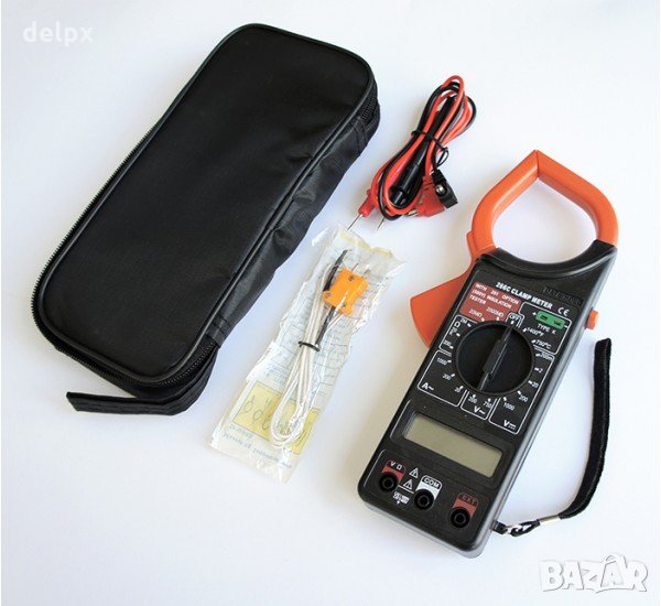 Амперклещи с термосонда DT-266C VAC/VDC | AAC | OHM | °C, снимка 1