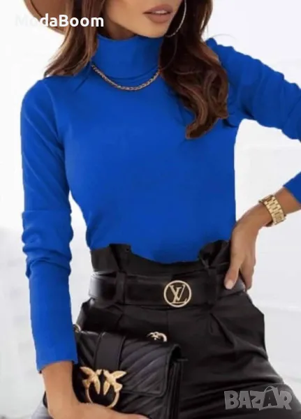 Дамска плюшена блуза поло , снимка 1