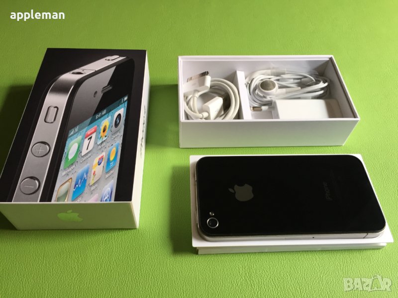 Apple iPhone 4  16Gb Black Фабрично отключен Айфон телефон, снимка 1